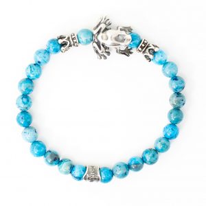 Frog turquoise silver