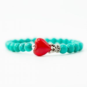 turquoise Italian heart